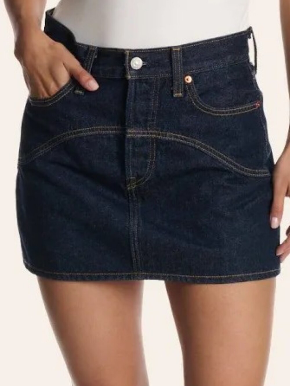 Levi's Women's Dark Indigo Icon Skirt- Size 28